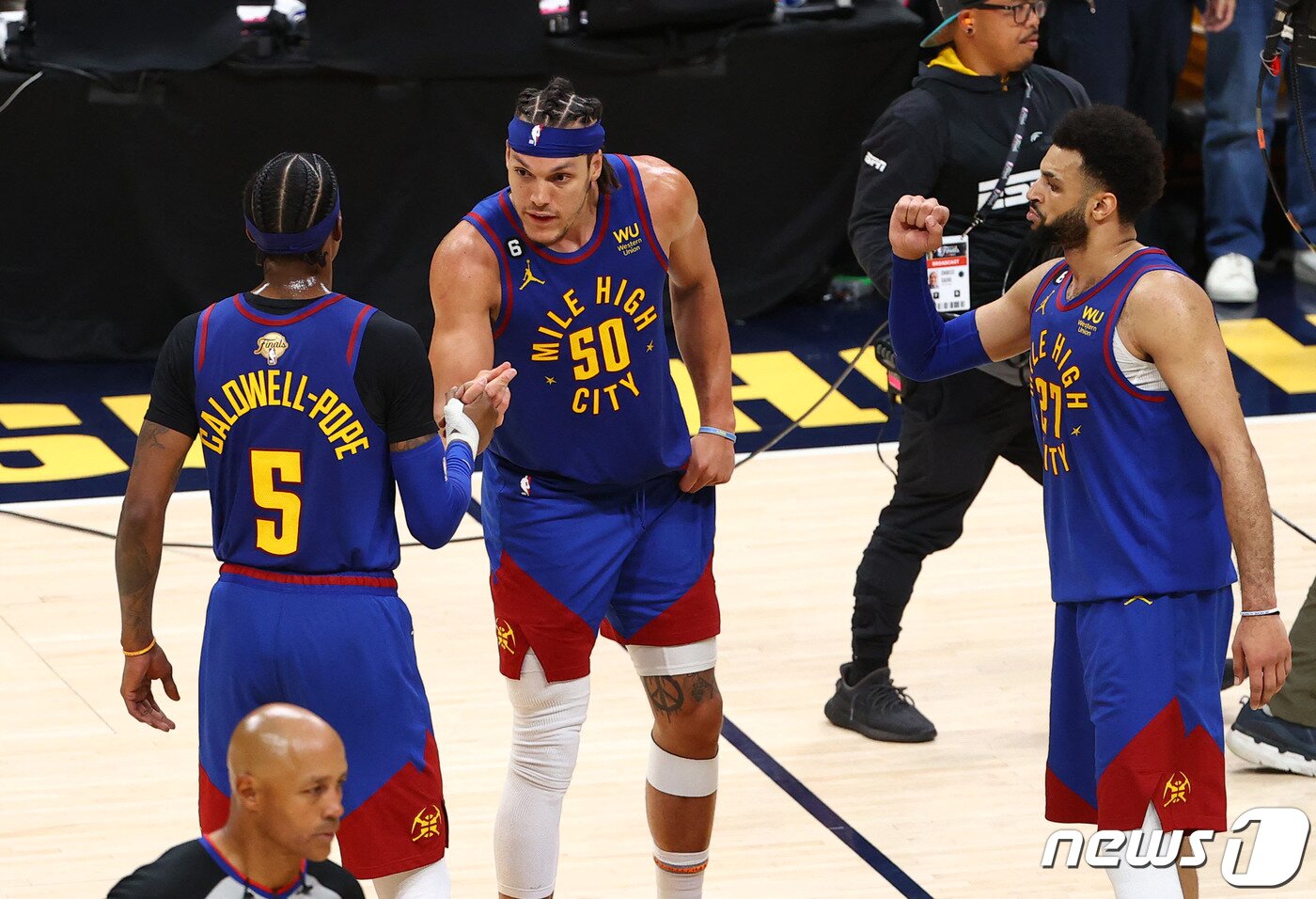 본문 이미지 - 덴버가 NBA 파이널 1차전에서 마이애미를 꺾었다. ⓒ AFP=뉴스1