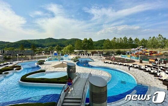 최근 새단장을 마치고 개장한 파라다이스 스파 도고© News1 윤슬빈 기자