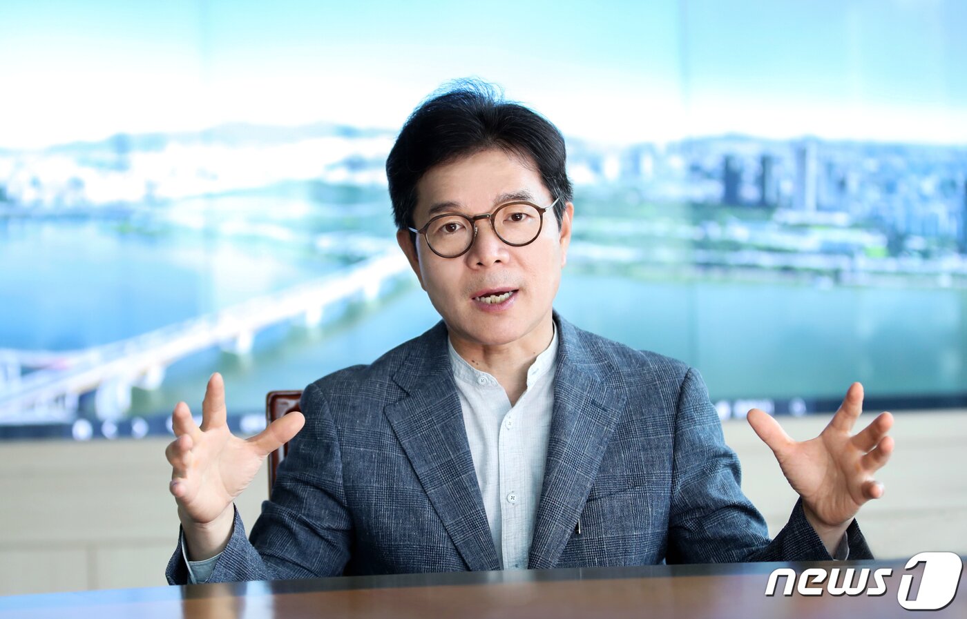 본문 이미지 - 정원오 서울 성동구청장이 20일 서울 성동구청에서 뉴스1과의 인터뷰를 하고 있다. 2023.6.20/뉴스1 ⓒ News1 권현진 기자