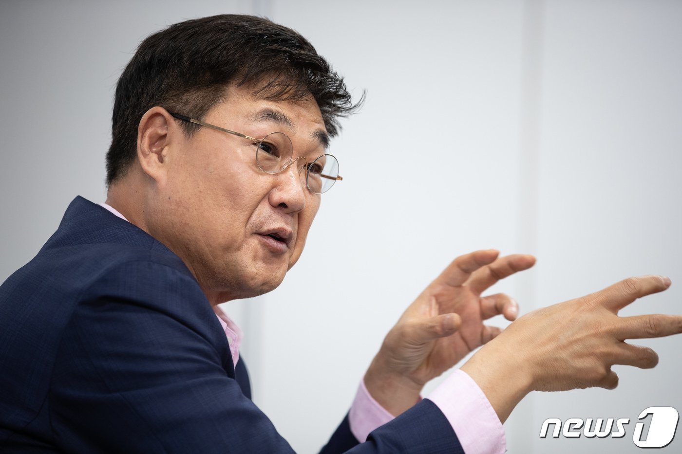 본문 이미지 - 취임 1주년을 맞은 정문헌 서울 종로구청장이 21일 종로구청에서 뉴스1과 인터뷰하고 있다. 2023.6.21/뉴스1 ⓒ News1 유승관 기자