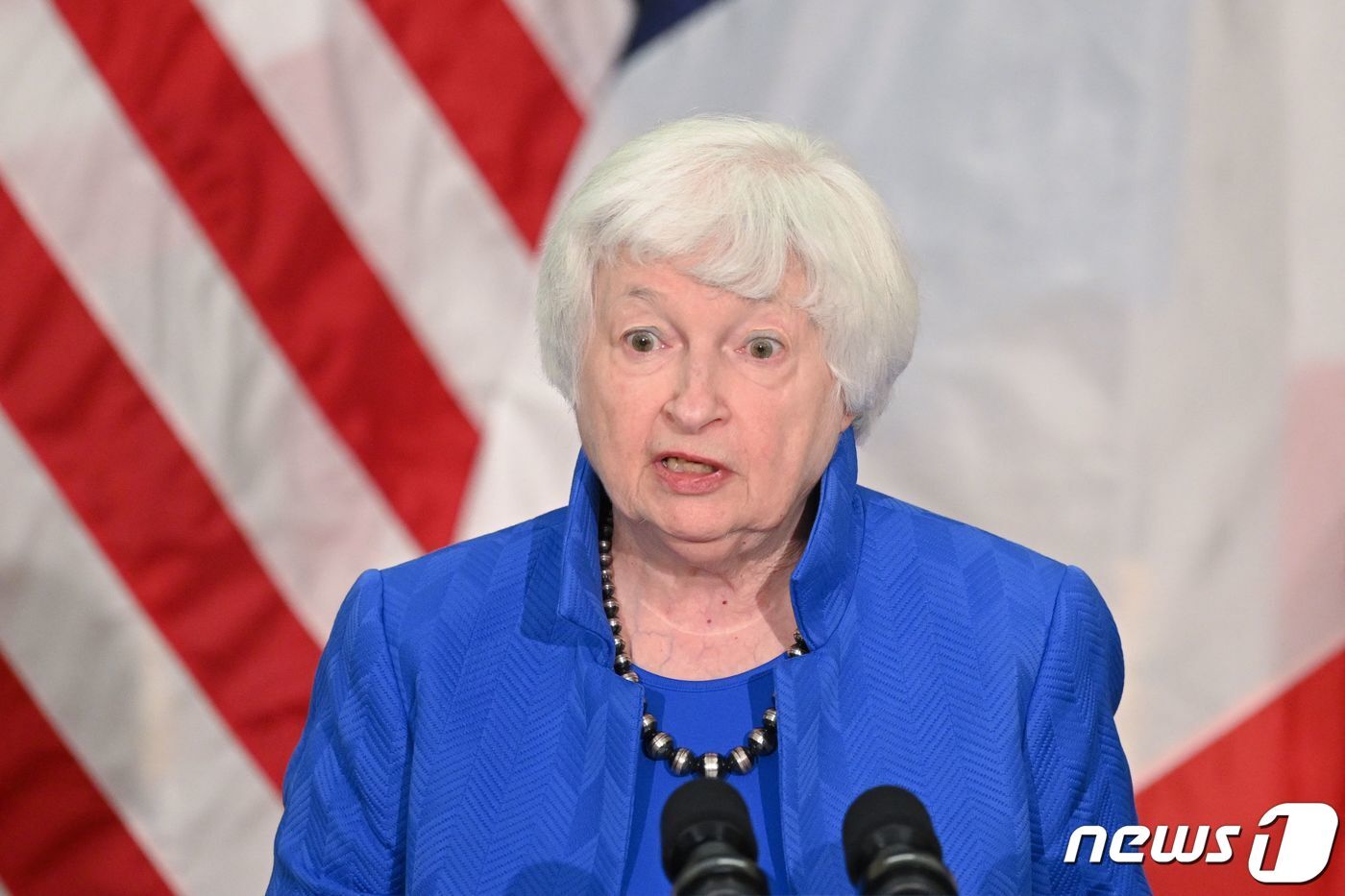 본문 이미지 - 재닛 옐런 미국 재무장관. 2023.6.22 ⓒ AFP=뉴스1 ⓒ News1 우동명 기자