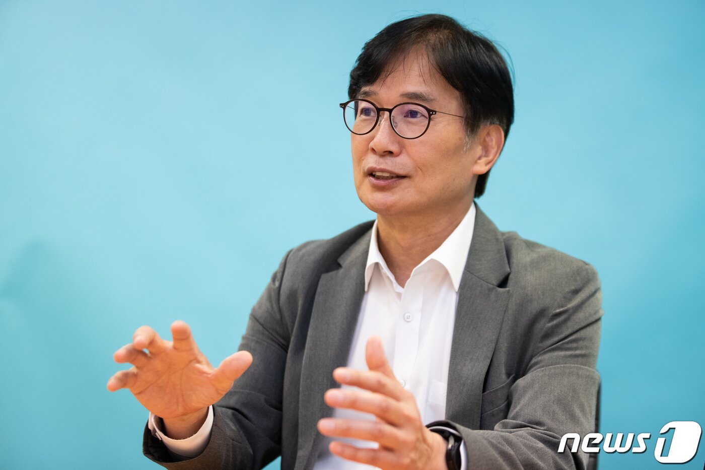 본문 이미지 - 이영범 건축공간연구원장이 23일 서울 종로구 뉴스1에서 인터뷰를 하고 있다. 2023.6.23/뉴스1 ⓒ News1 유승관 기자