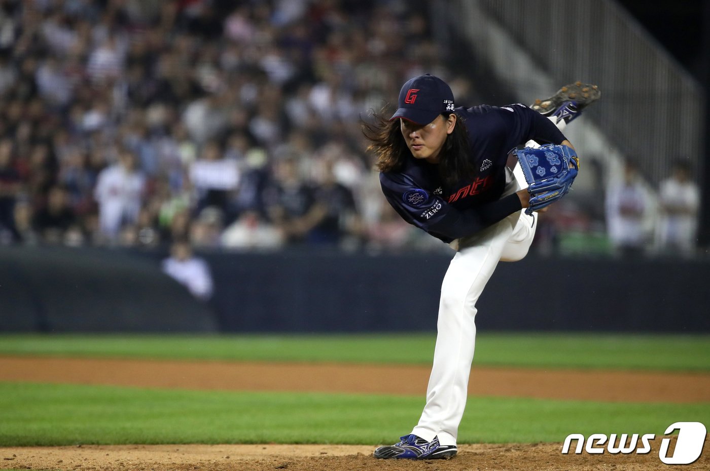 본문 이미지 - 롯데 자이언츠 마무리 투수 김원중. 2023.6.23/뉴스1 ⓒ News1 구윤성 기자