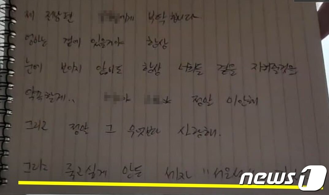 본문 이미지 - BJ 임블리가 남긴 유서. (온라인 커뮤니티 갈무리)