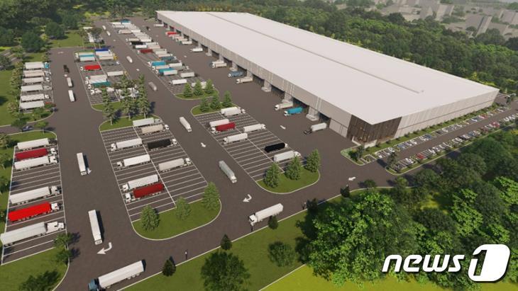 본문 이미지 - 미국 일리노이주 시카고 인근 엘우드에 들어설 신규 물류센터 조감도(해진공 제공)