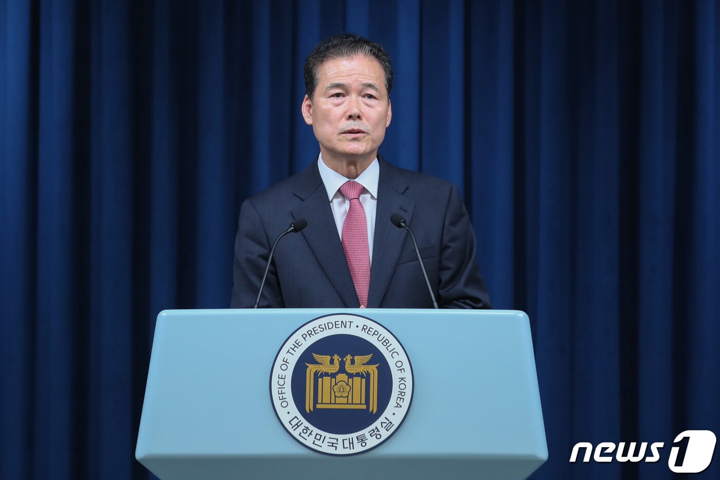 본문 이미지 - 김영호 신임 통일부 장관 후보자가 29일 오전 용산 대통령실 브리핑룸에서 내정 소감을 밝히고 있다.2023.6.29/뉴스1 ⓒ News1 안은나 기자