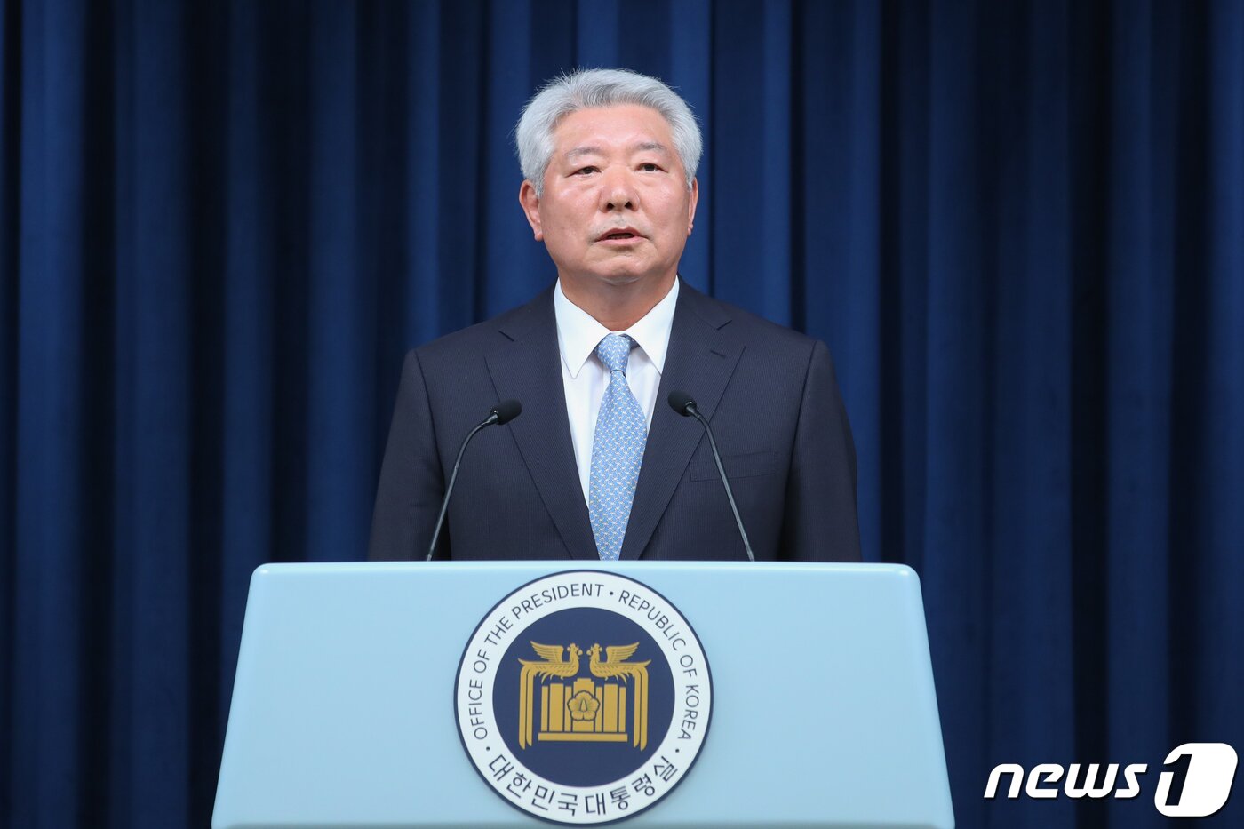 본문 이미지 - 김홍일 신임 국민권익위원장이 29일 오전 용산 대통령실 브리핑룸에서 내정 소감을 밝히고 있다. 2023.6.29/뉴스1 ⓒ News1 안은나 기자