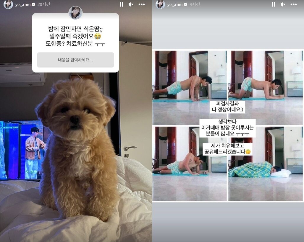 본문 이미지 - 이예림 인스타그램 캡처