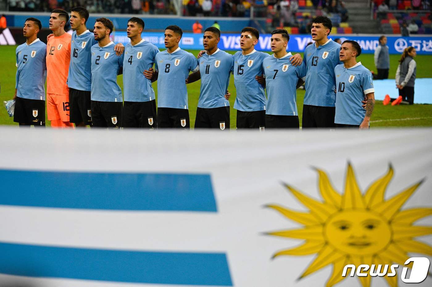 본문 이미지 - 우루과이는 이번 대회 전까지 U20 월드컵에서 6차례 4강 무대를 밟았으나 모두 우승에 실패했다. ⓒ AFP=뉴스1