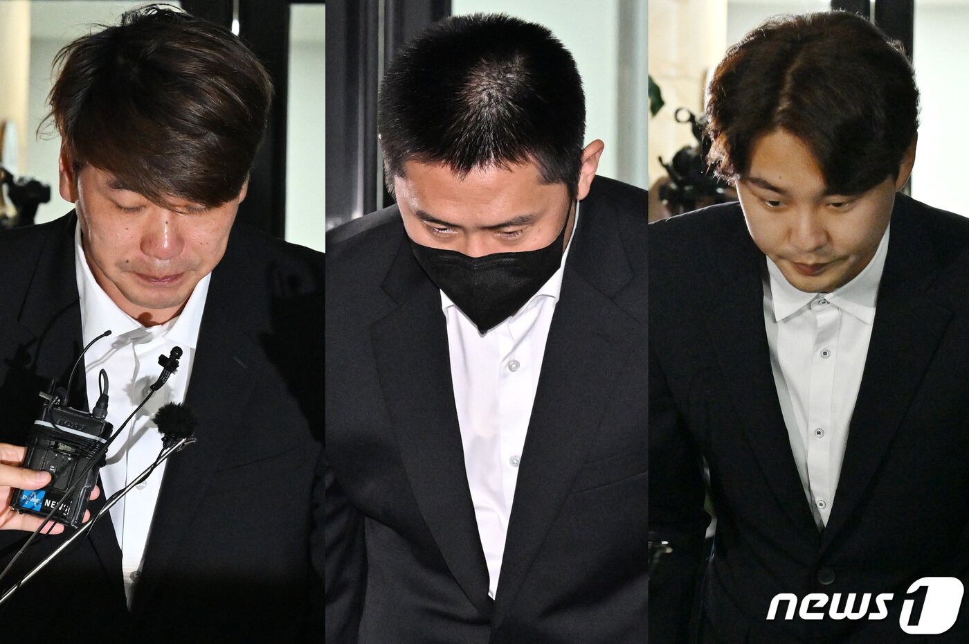 본문 이미지 - WBC 기간 음주를 한 사실이 드러나 징계를 받은 김광현(왼쪽부터), 이용찬, 정철원. 2023.6.7/뉴스1 ⓒ News1 구윤성 기자