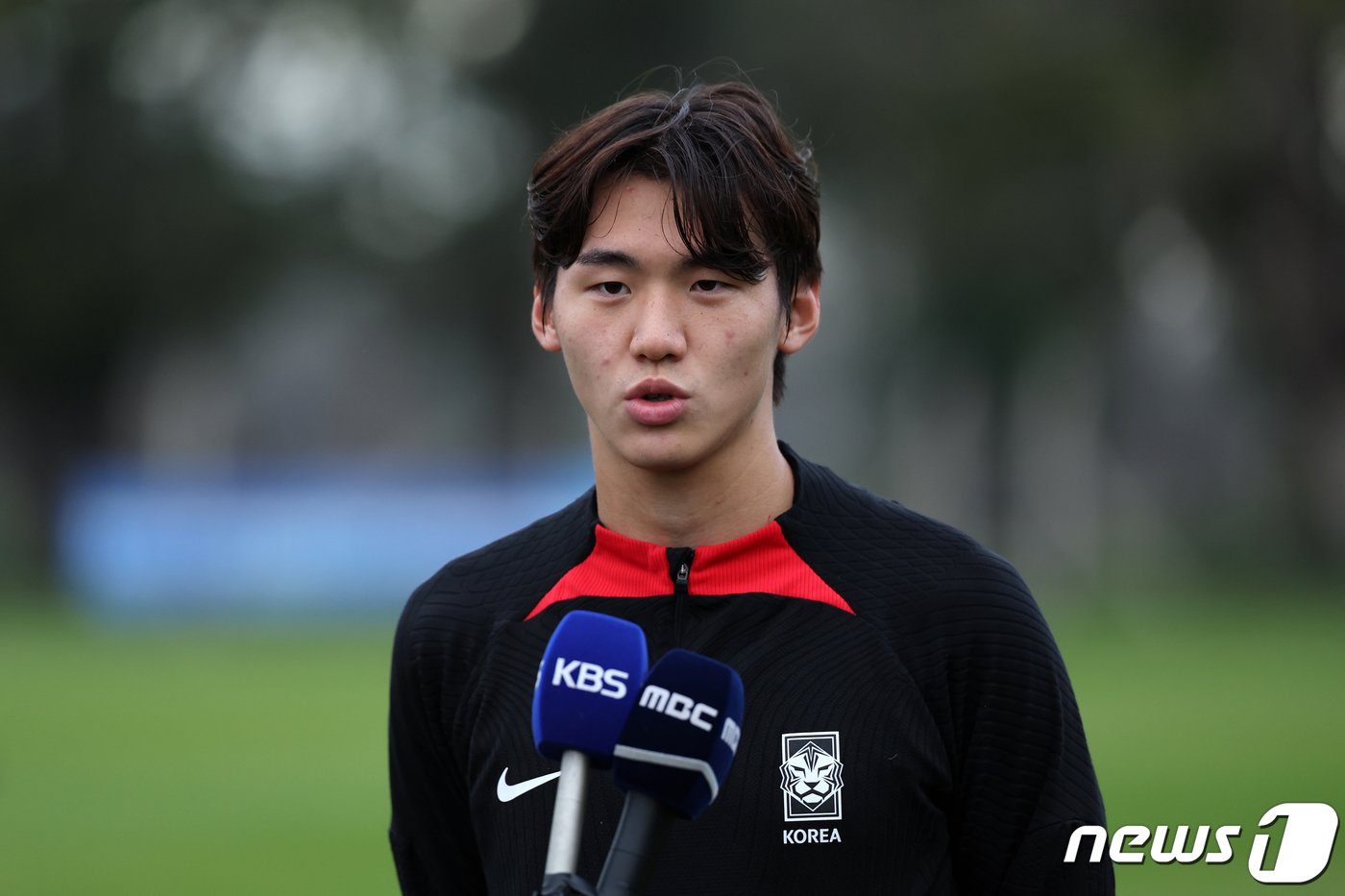 본문 이미지 - 한국 20세 이하&#40;U-20&#41; 월드컵 축구대표팀 당시의 김지수.2023.6.8/뉴스1 ⓒ News1 이승배 기자