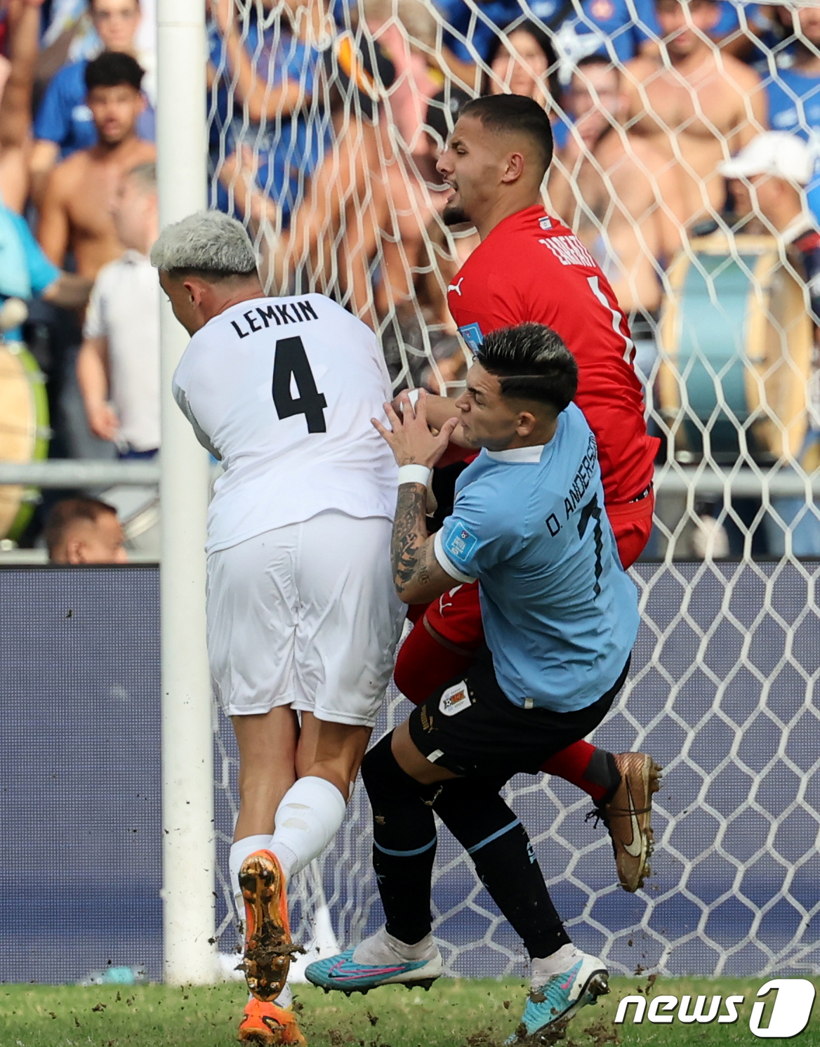 (라플라타(아르헨티나)=뉴스1) 이승배 기자 = 8일(현지시간) 아르헨티나 라플라타 라플라 스타디움에서 열린 'FIFA U-20 월드컵 아르헨티나 2023' 준결승전 이스라엘과 우 …