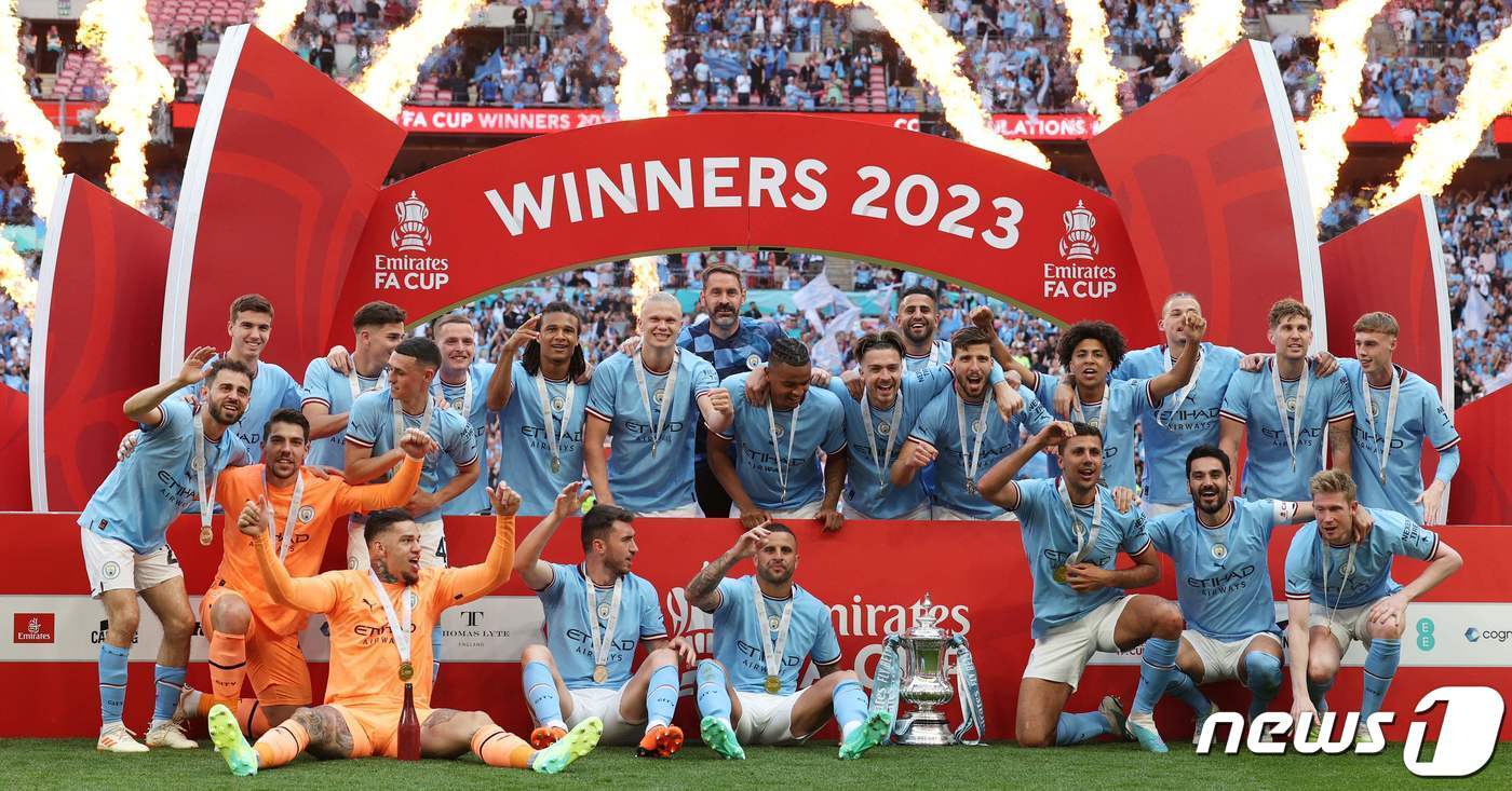 본문 이미지 - 맨시티가 축구 팀 브랜드 가치 1위를 차지했다. ⓒ AFP=뉴스1
