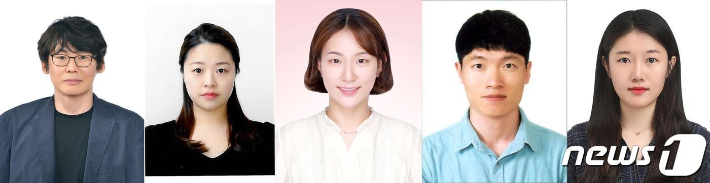 본문 이미지 - 왼쪽부터 카이스트 생명과학과 이승재 교수, 김은아 박사, 이유진 박사, 함석진 박사, 박혜은 박사.(KAIST 제공)/뉴스1