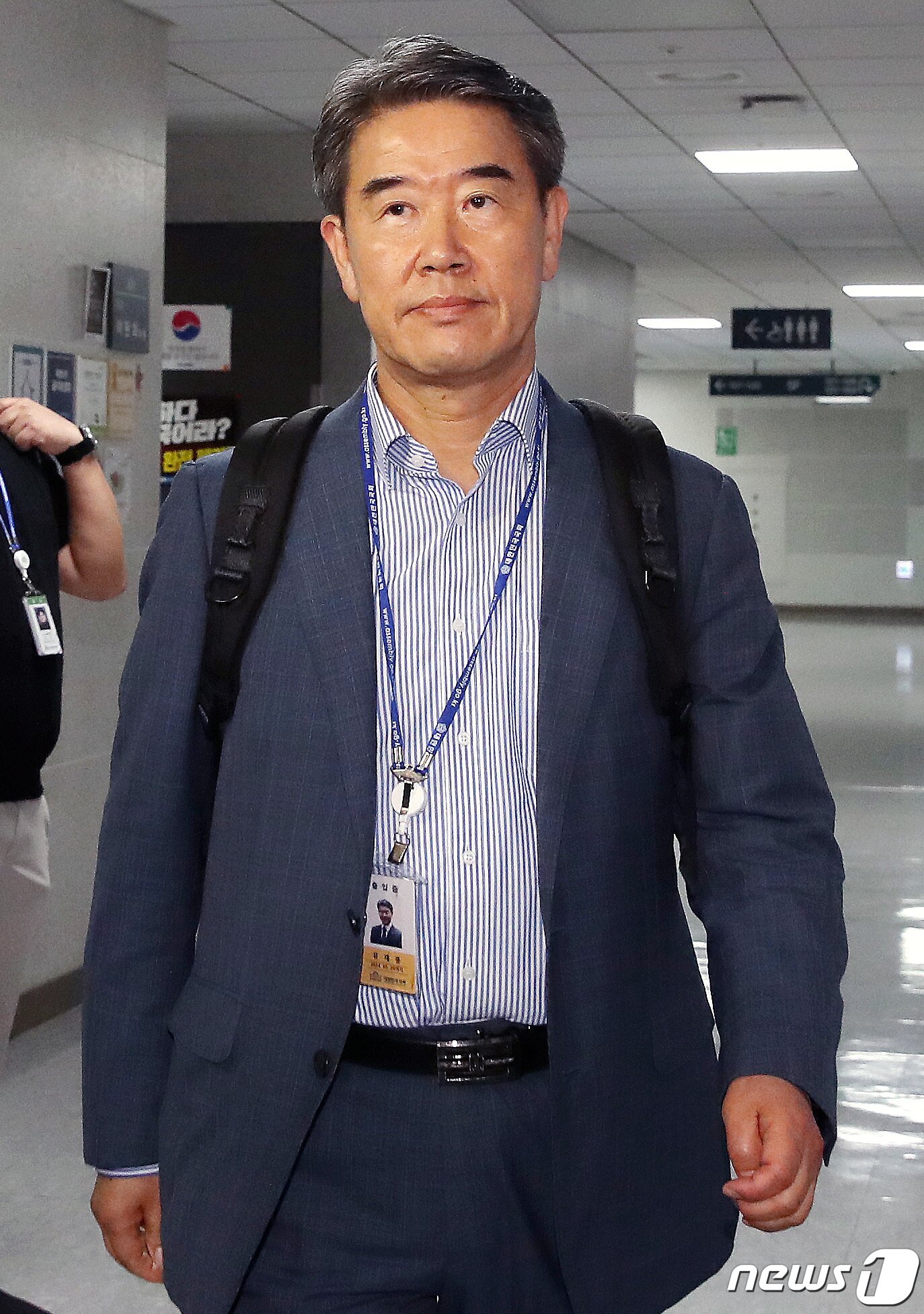 본문 이미지 - 유재풍 윤리특위 자문위원장이 18일 오후 서울 여의도 국회 의원회관에서 열린 국회 윤리특별위원회 자문위원회 6차 회의에 참석하고 있다.  2023.7.18/뉴스1 ⓒ News1 임세영 기자