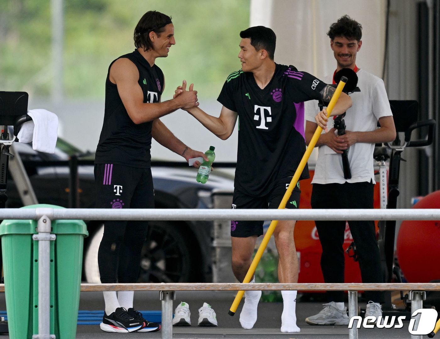 본문 이미지 - 17일 바이에른 뮌헨 훈련에 합류한 김민재. ⓒ AFP=뉴스1
