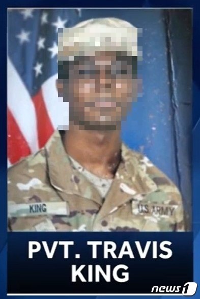 본문 이미지 - 지난 18일 월북이 확인된 트래비스 킹 이병. <출처=ABC계열 WISN-TV>