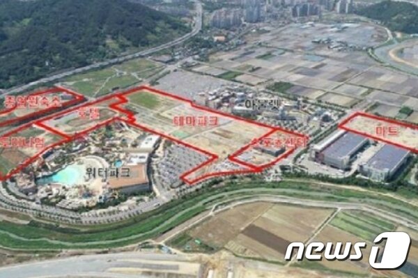 본문 이미지 - 김해관광유통단지 현장 모습 (김해시 제공)