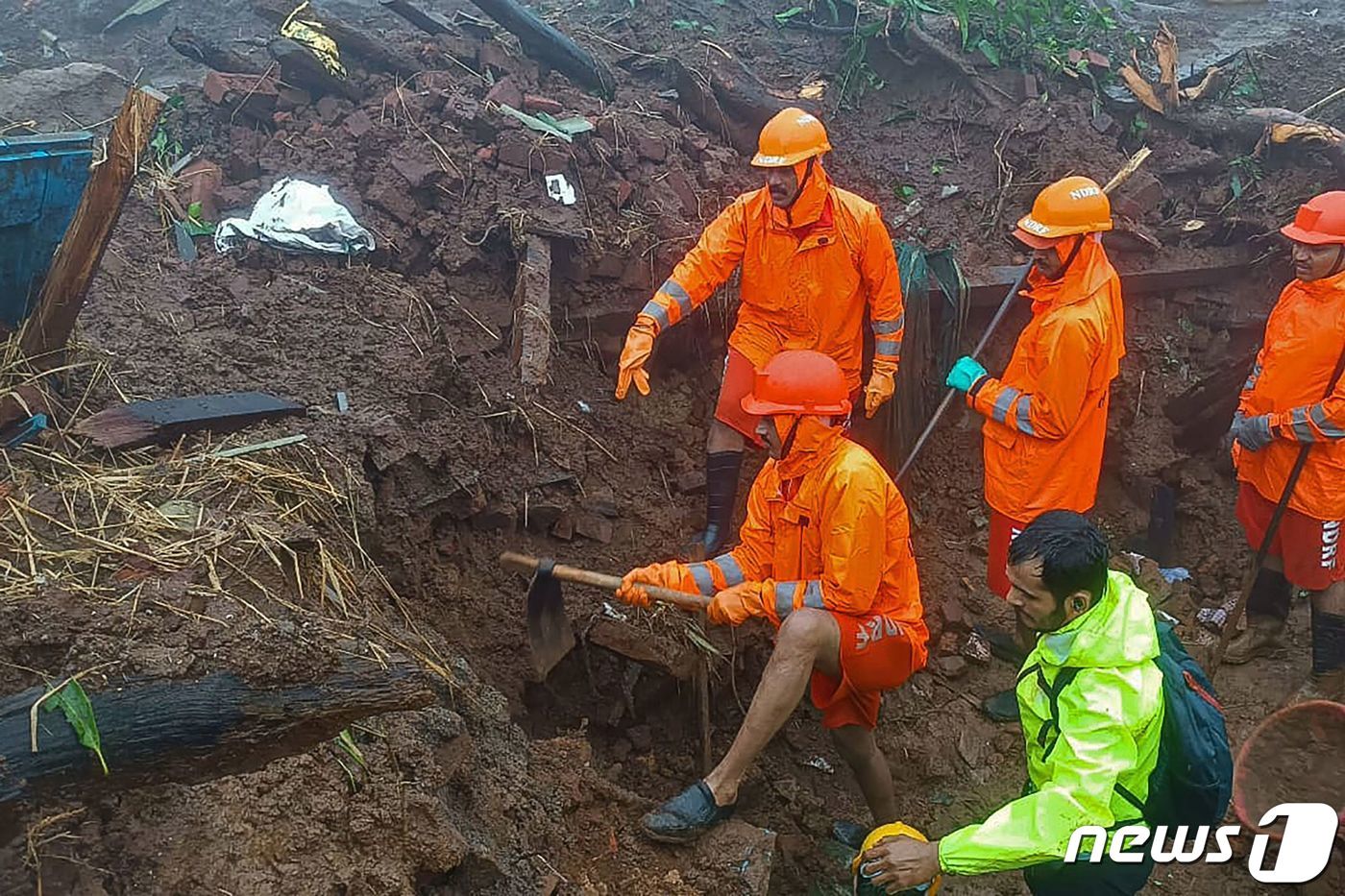 인도 산사태 ⓒ AFP=뉴스1