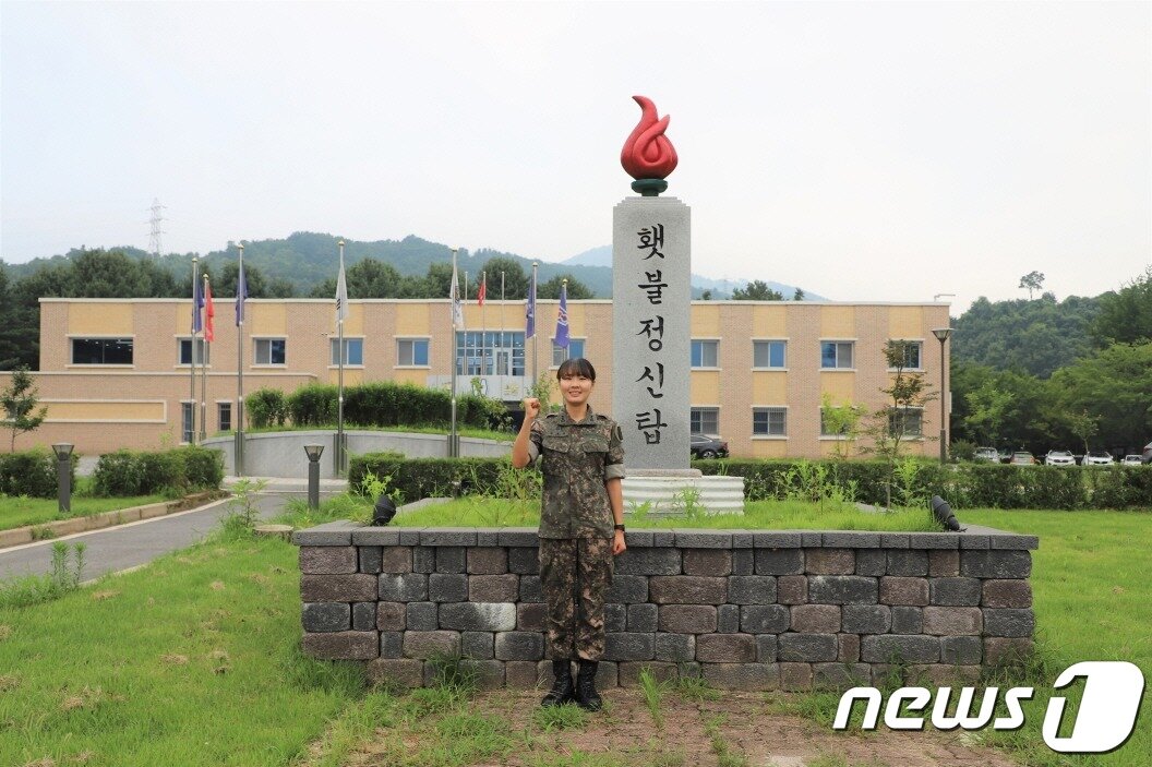 본문 이미지 - 권자솔 육군 제66보병사단 대위. (원주시 제공) 2023.7.25/뉴스1