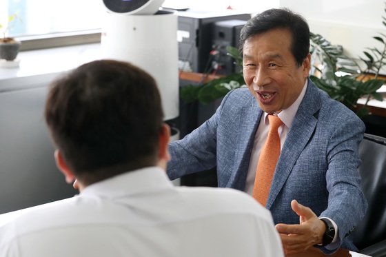 본문 이미지 - 이충재 한국건설산업연구원장이 25일 서울 강남구 건설회관에서 뉴스1과 인터뷰를 하고 있다. 2023.7.25/뉴스1 ⓒ News1 이동해 기자