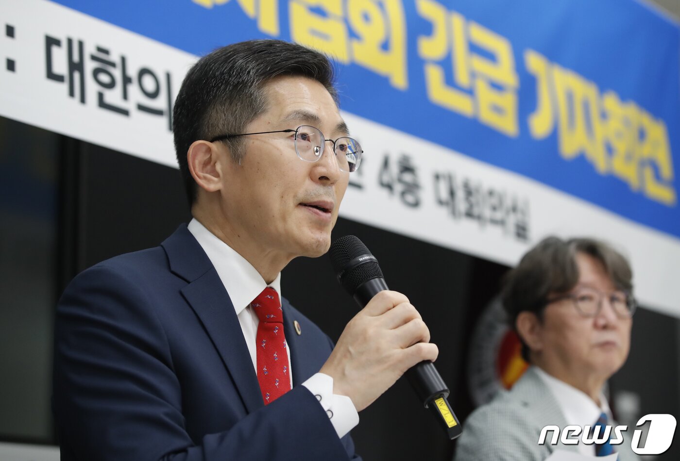 본문 이미지 - 이필수 대한의사협회 회장. 2023.7.28/뉴스1 ⓒ News1 김도우 기자