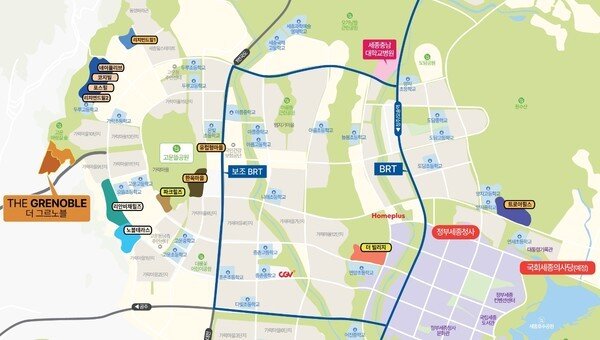 본문 이미지 - 더그르노블 위치도. (회사 제공) / 뉴스1 