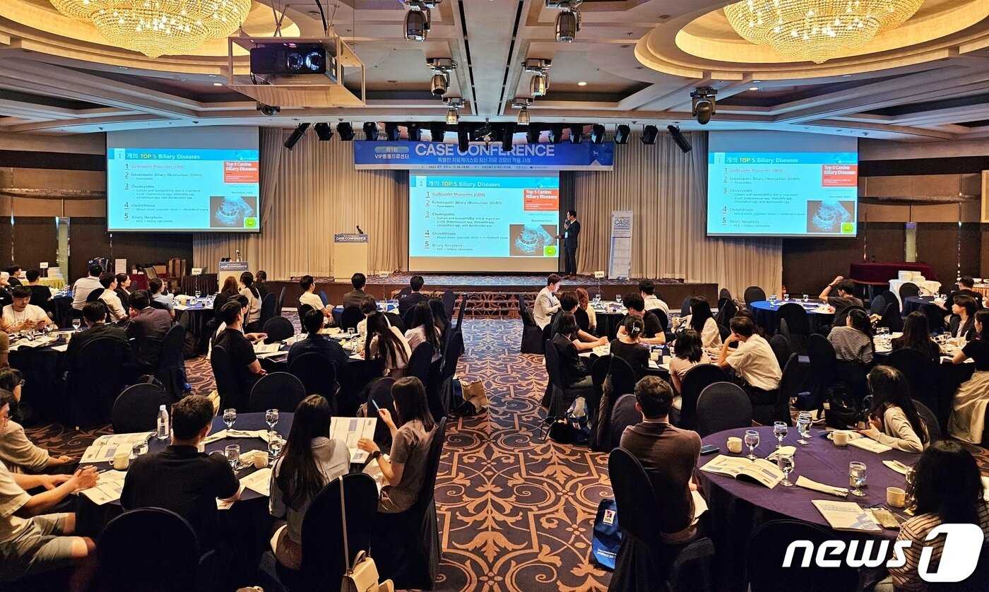 본문 이미지 - 제1회 VIP동물의료센터 케이스 콘퍼런스가 9일 서울 강남구 호텔리베라에서 열렸다. ⓒ 뉴스1 최서윤 기자