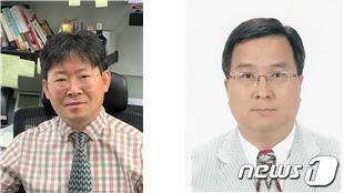 본문 이미지 - 왼쪽부터 방정규 KBSI 책임연구원(공동제1저자), 신송엽 조선대 교수(공동교신저자)