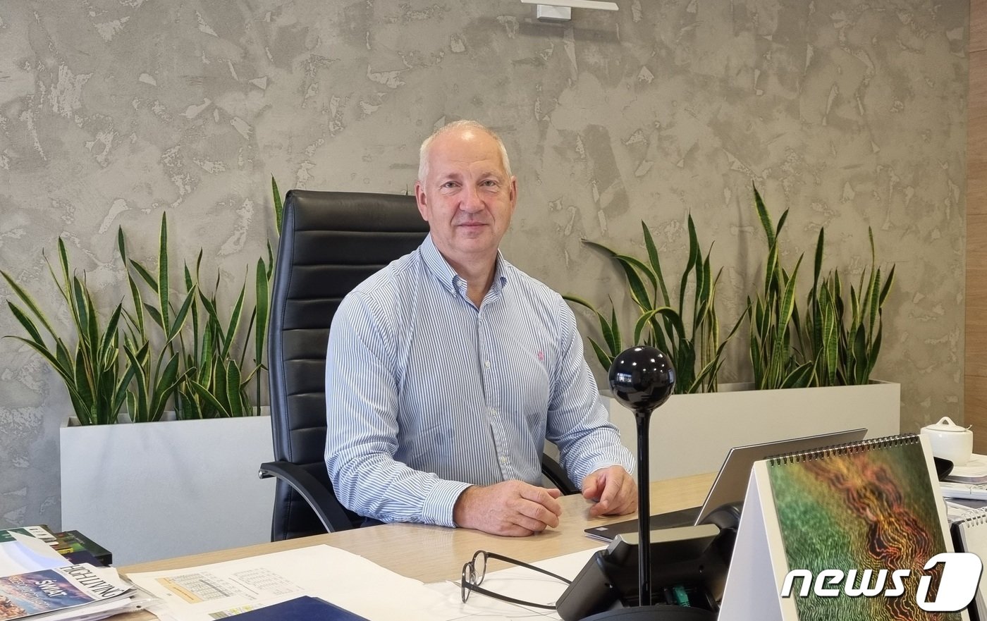 본문 이미지 - 야로슬로 K. 주락&#40;Jarosław K. Jurak&#41; 단우드 최고경영자 모습. 2023. 7. 25 .뉴스1 ⓒ News1 박기현 기자