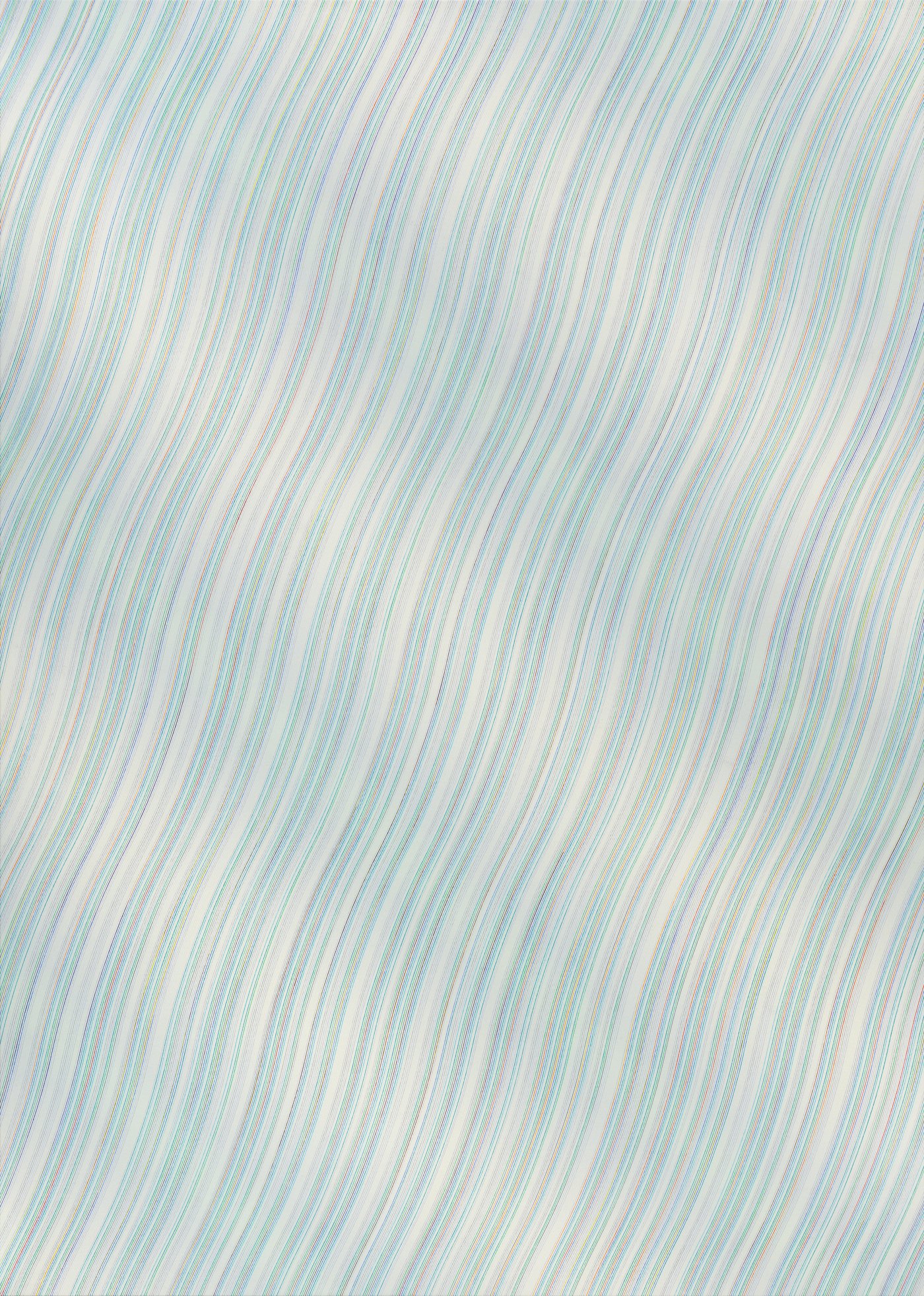 본문 이미지 - 지근욱, 상호-파동 001 Inter-wave 001, 2023, Mixed media on canvas, 227x162cm &#40;학고재 제공&#41;