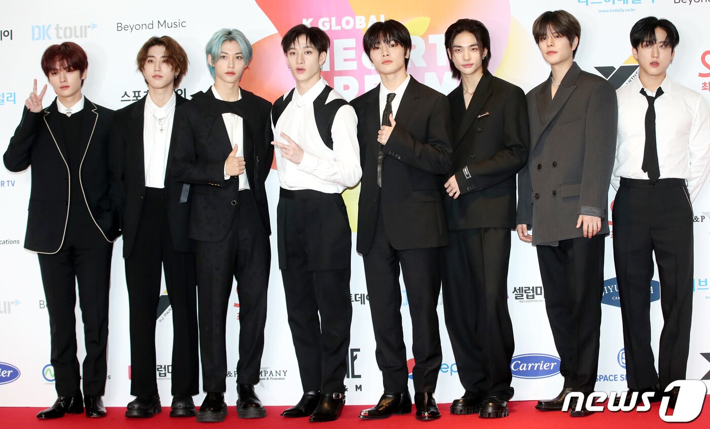 본문 이미지 - 스트레이 키즈 리노(왼쪽부터), 한, 필릭스, 방찬, 아이엔, 현진, 승민, 창빈ⓒ News1 권현진 기자