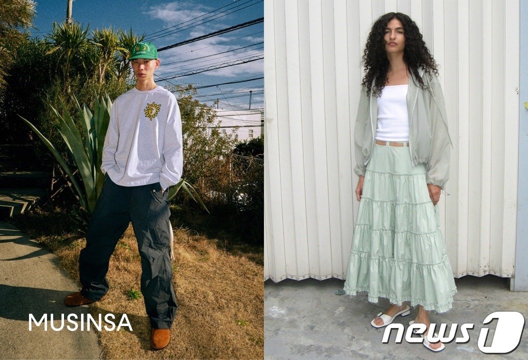 본문 이미지 - 나일론 소재를 활용한 의류들.(무신사 제공)