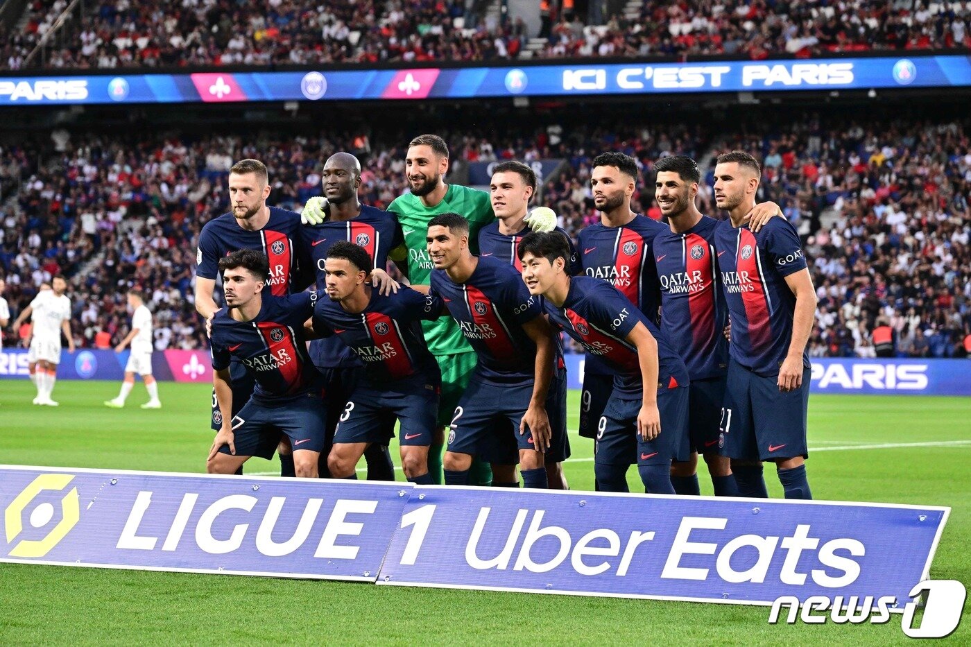 본문 이미지 - 개막전을 앞둔 PSG의 주전 선수들 ⓒ AFP=뉴스1