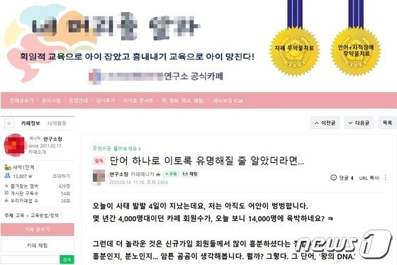 본문 이미지 - (네이버 카페 갈무리)