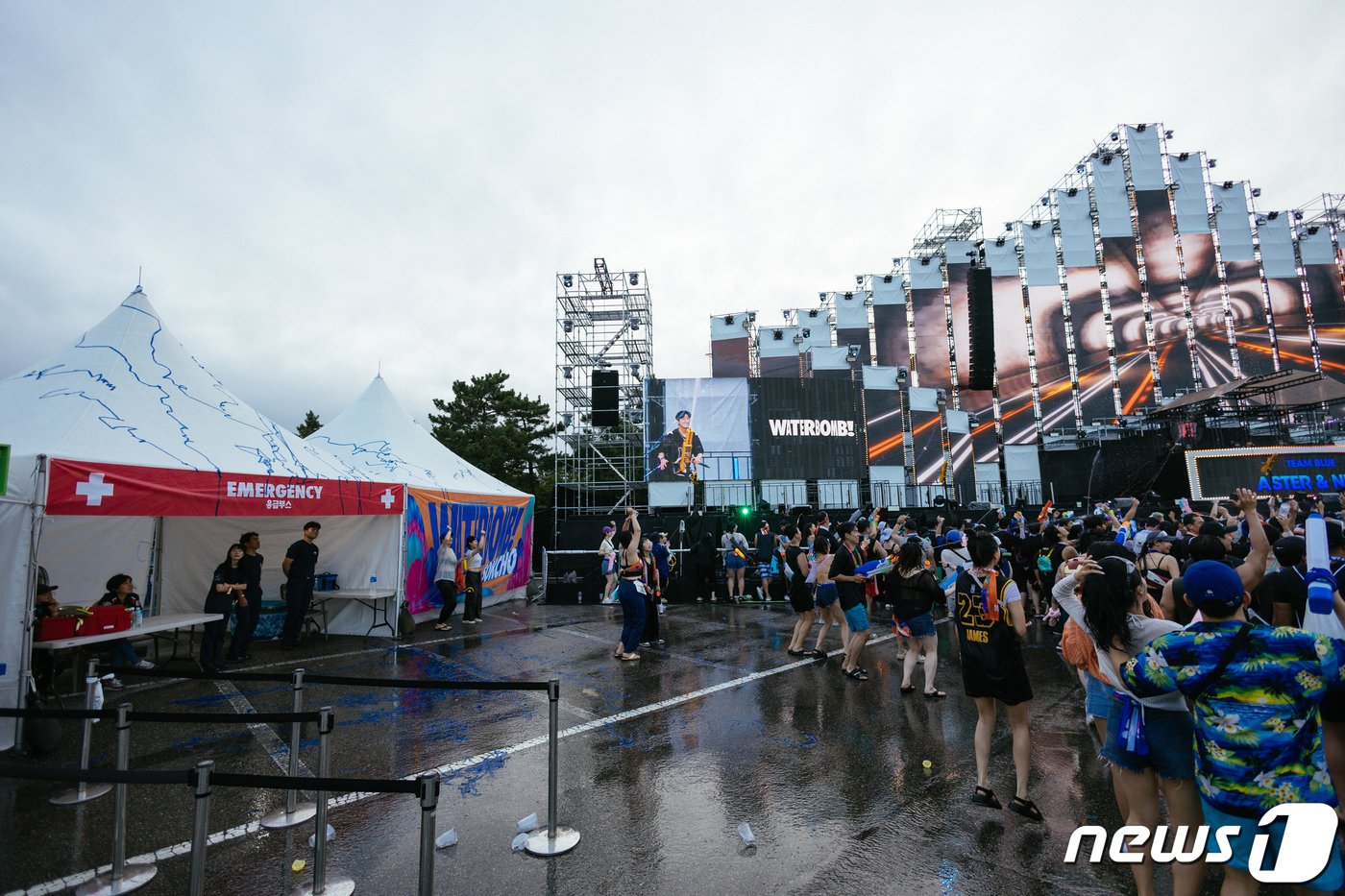 본문 이미지 -  행사 당일 응급 부스 운영 모습