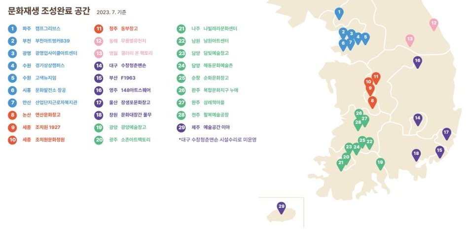 본문 이미지 -  문화재생 조성완료 공간. (지역문화진흥원 제공)