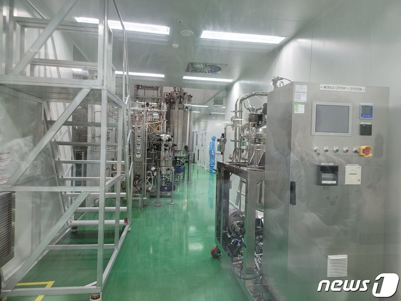 본문 이미지 - SK바이오사이언스 안동 L하우스 완제공정실. 2023.08.22/뉴스1 ⓒ News1 황진중 기자