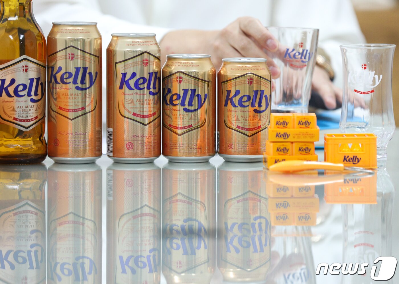 본문 이미지 - 하이트진로의 '라거의 반전-켈리'(Kelly) 맥주 ⓒ News1 안은나 기자