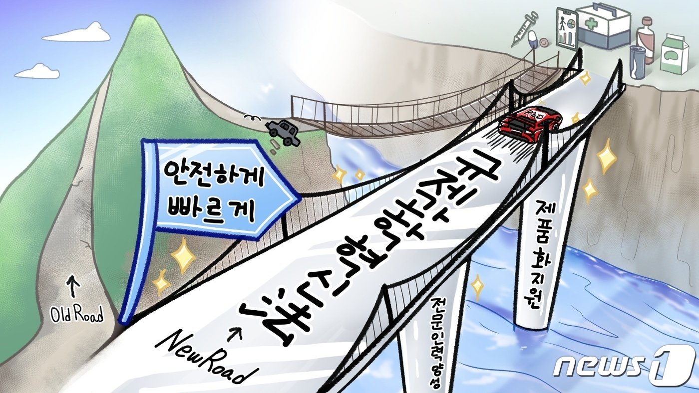 본문 이미지 - 식품의약품안전처가 규제과학에 대한 개념이 어렵다고 보고 만든 규제과학혁신법에 대한 삽화&#40;식품의약품안전처 제공&#41;