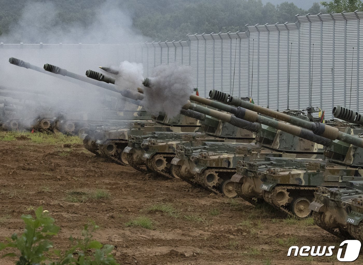 본문 이미지 - K9 자주포. 2023.8.28/뉴스1 ⓒ News1 신웅수 기자