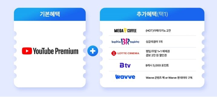 본문 이미지 - &#39;우주패스 위드 유튜브 프리미엄&#39; 상품 설명. &#40;SK텔레콤 제공&#41;