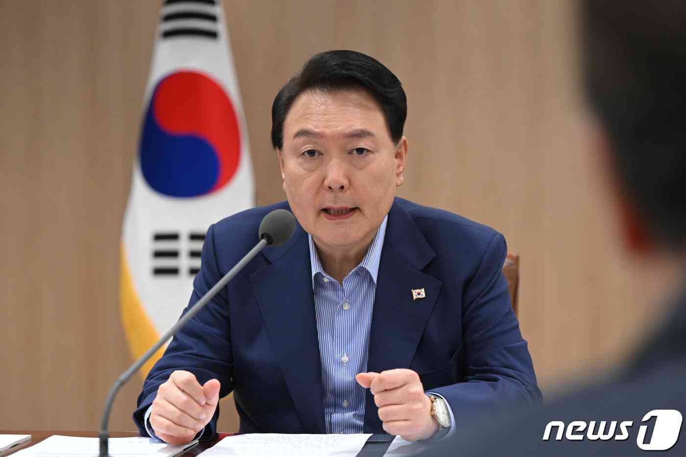 윤석열 대통령이 31일 용산 대통령실 청사에서 열린 제19차 비상경제민생회의를 주재하며 모두발언을 하고 있다. (대통령실 제공) 2023.8.31/뉴스1 © News1 오대일 기자