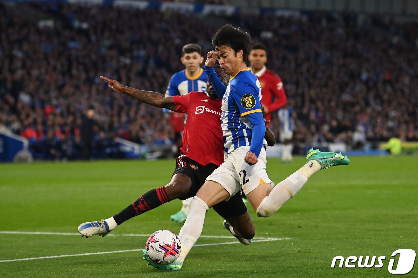 본문 이미지 - 브라이튼 날개 공격수 미토마. ⓒ AFP=뉴스1
