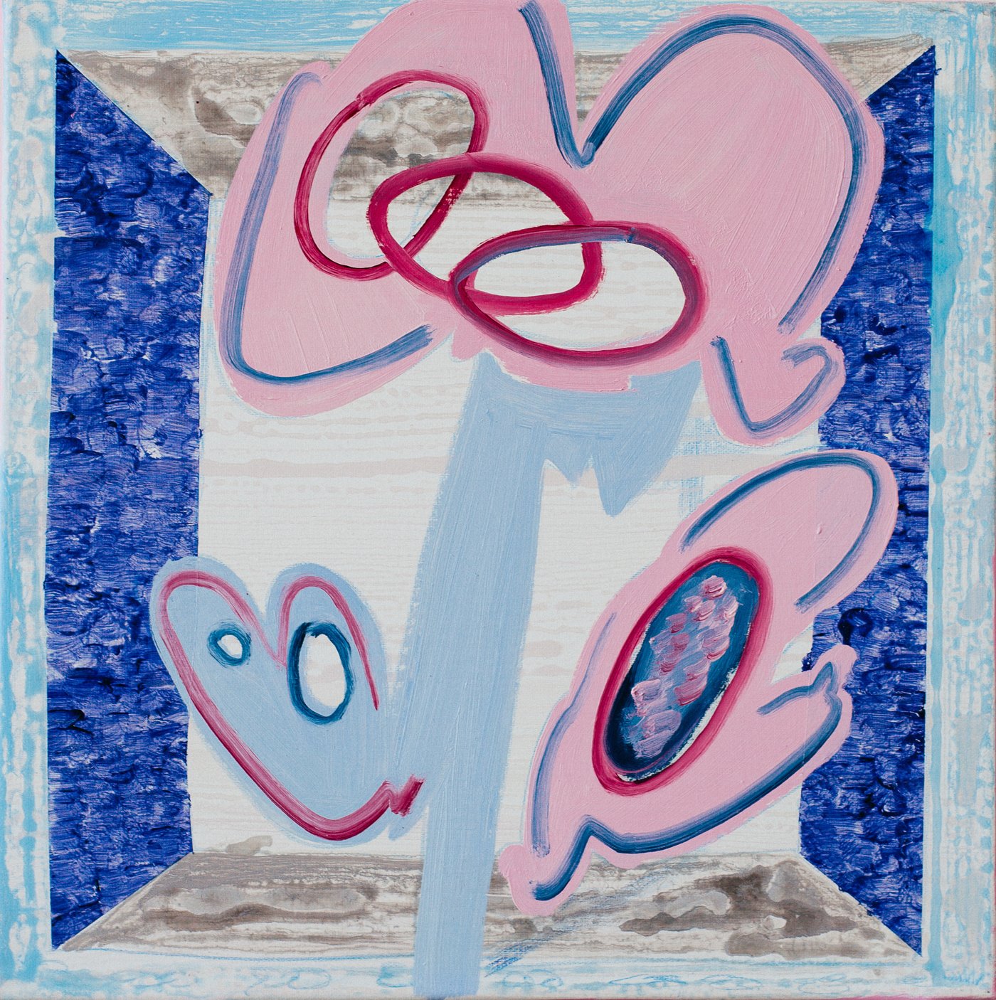 본문 이미지 -  양하_A Drawing for Blowing Up-31_oil and acrylic on canvas_40&times;40㎝_2023 &#40;OCI미술관 제공&#41;