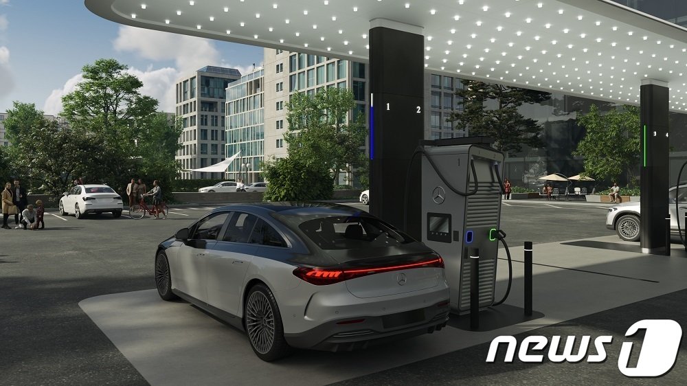 본문 이미지 - 메르세데스-벤츠의 전기차 글로벌 고출력 충전 네트워크.(벤츠코리아 제공)ⓒ 뉴스1 