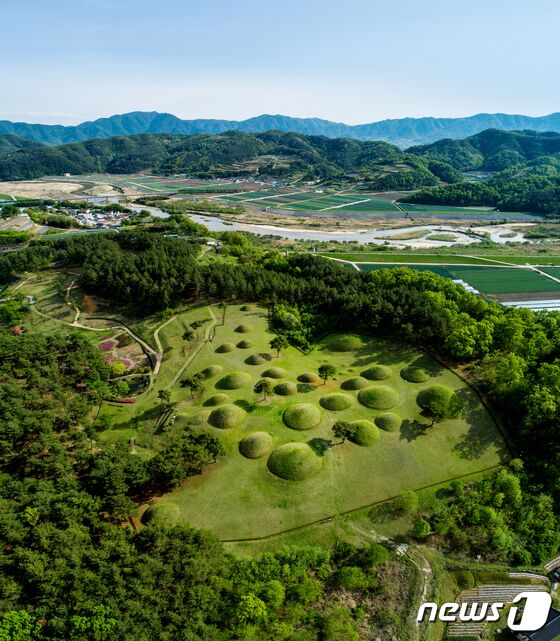 경남 합천 옥전고분군. (문화재청 제공)