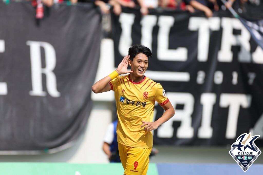 본문 이미지 - 광주FC 허율 (한국프로축구연맹 제공)