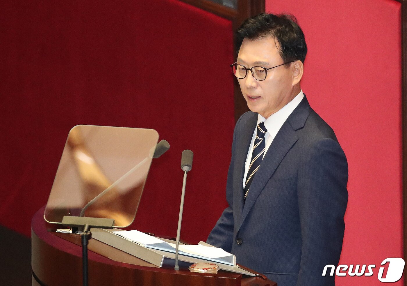 본문 이미지 - 박광온 더불어민주당 원내대표가 18일 오전 서울 여의도 국회에서 열린 제410회국회(정기회) 제6차 본회의에서 교섭단체 대표연설을 하고 있다. 2023.9.18/뉴스1 ⓒ News1 임세영 기자