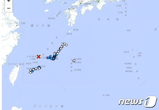 일본 미야코지마 북서부 해안에서 규모 6.4 지진이 발생했다.(일본 기상청) 
